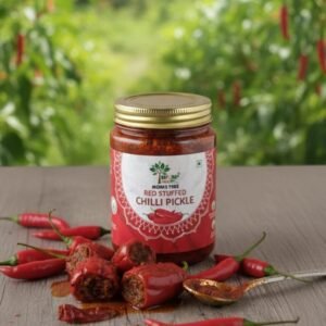 Red Stuffed Chilli Pickle || 500 gm