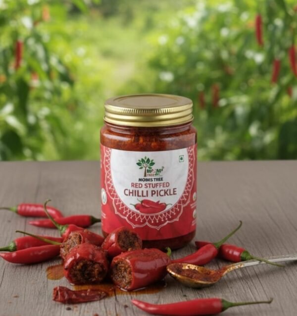 Red Stuffed Chilli Pickle || 500 gm